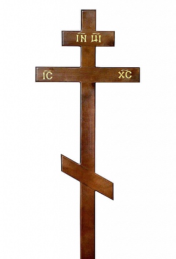 Крест на могилу из дуба